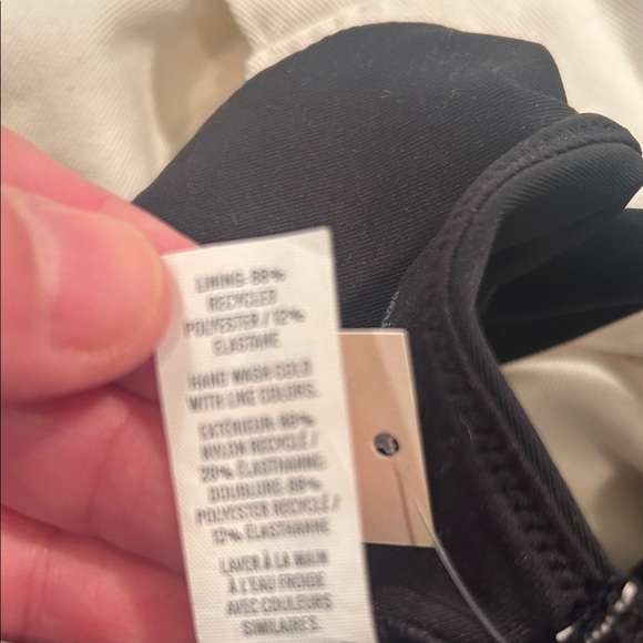 Aerie Classic Black Bikini Top with tie front detail NEW XS - Picture 8 of 8